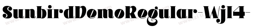 SunbirdDemoRegular-Wjl4字体转换