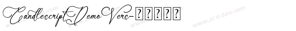 CandlescriptDemoVers字体转换 CandlescriptDemoVers字体转换