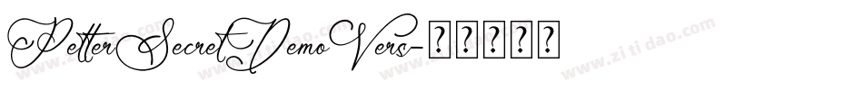 PetterSecretDemoVers字体转换