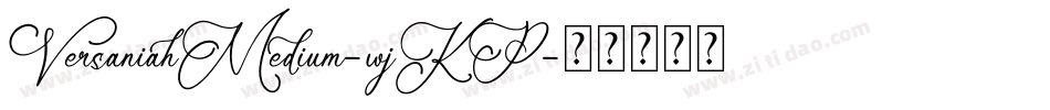 VersaniahMedium-wjKP字体转换
