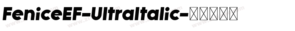 FeniceEF-UltraItalic字体转换 FeniceEF-UltraItalic字体转换