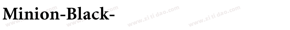Minion-Black字体转换