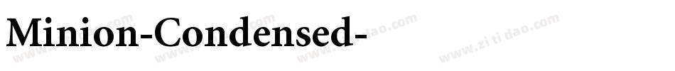 Minion-Condensed字体转换