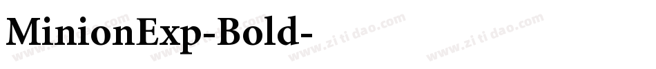 MinionExp-Bold字体转换