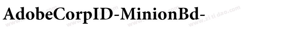 AdobeCorpID-MinionBd字体转换 AdobeCorpID-MinionBd字体转换
