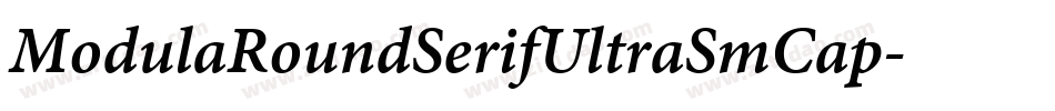 ModulaRoundSerifUltraSmCap字体转换