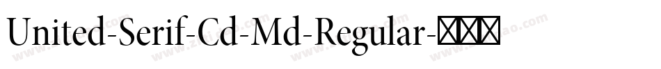 United-Serif-Cd-Md-Regular字体转换