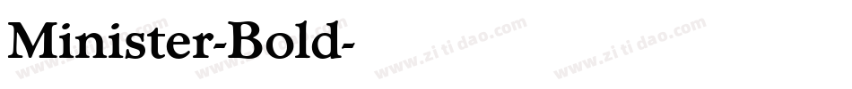 Minister-Bold字体转换