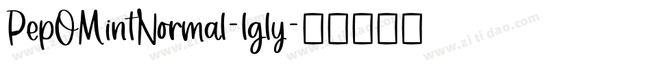 PepOMintNormal-lgly字体转换