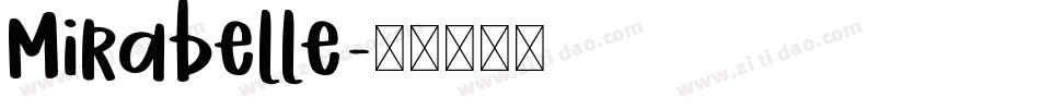 Mirabelle字体转换