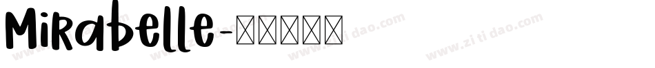 Mirabelle字体转换