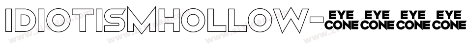 IdiotismHollow字体转换
