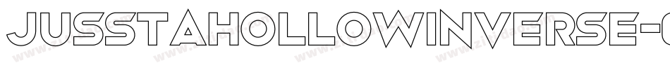 JusstaHollowInverse-6zqx字体转换