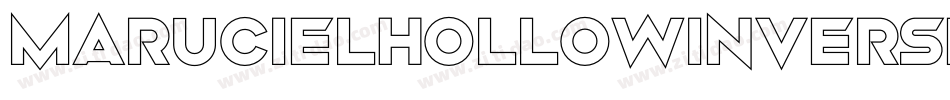 MarucielHollowInverse-1vnB字体转换