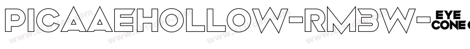 PicaaeHollow-Rm3W字体转换