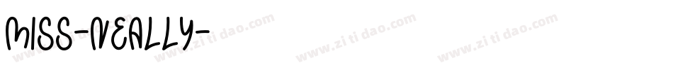 Miss-Neally字体转换