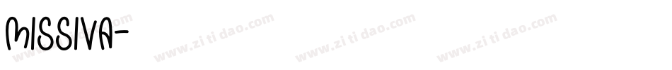 Missiva字体转换