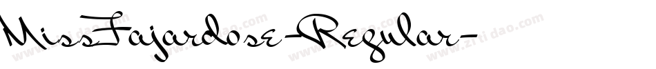 MissFajardose-Regular字体转换