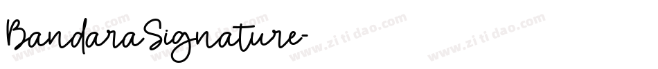 BandaraSignature字体转换