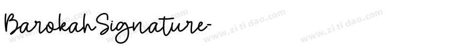 BarokahSignature字体转换