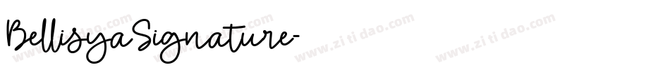 BellisyaSignature字体转换