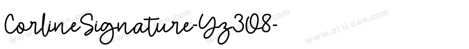 CorlineSignature-Yz3O8字体转换