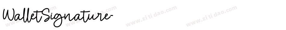WalletSignature字体转换