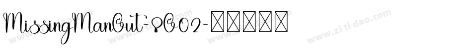 MissingManOut-8O02字体转换