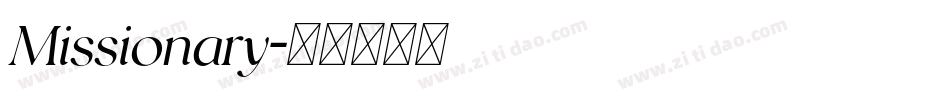 Missionary字体转换