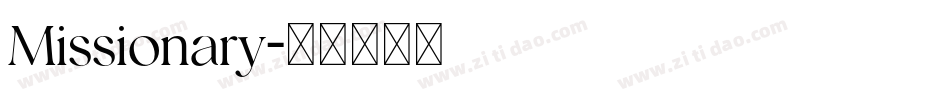 Missionary字体转换