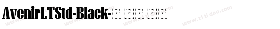 AvenirLTStd-Black字体转换