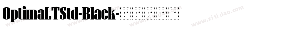 OptimaLTStd-Black字体转换