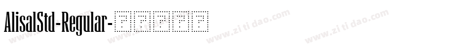 AlisalStd-Regular字体转换