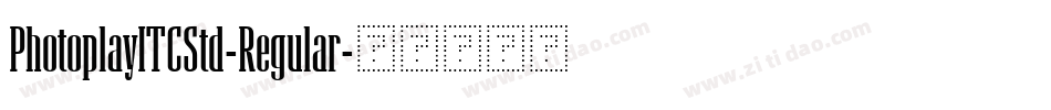 PhotoplayITCStd-Regular字体转换