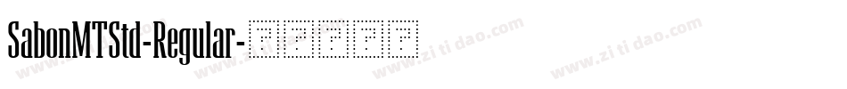 SabonMTStd-Regular字体转换