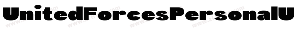 UnitedForcesPersonalUseRegular-EaJmz字体转换