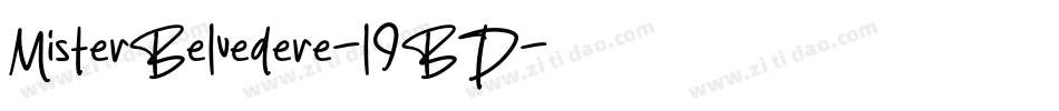 MisterBelvedere-l9BD字体转换