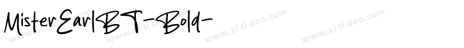 MisterEarlBT-Bold字体转换