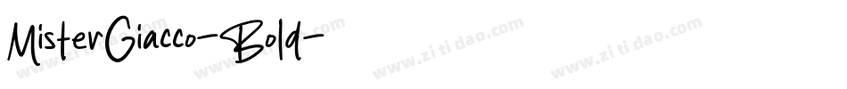 MisterGiacco-Bold字体转换