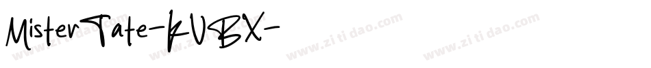 MisterTate-KVBX字体转换