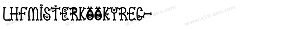 LHFMisterKookyREG字体转换