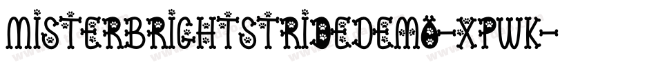 MisterBrightstrideDemo-xpWK字体转换