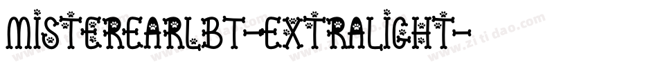 MisterEarlBT-ExtraLight字体转换