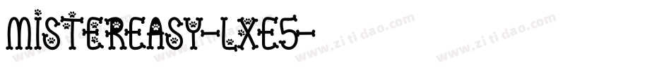 MisterEasy-lxE5字体转换