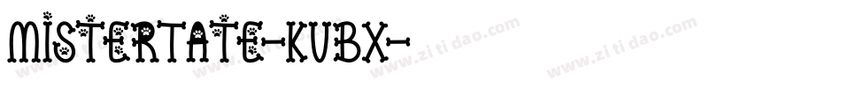 MisterTate-KVBX字体转换