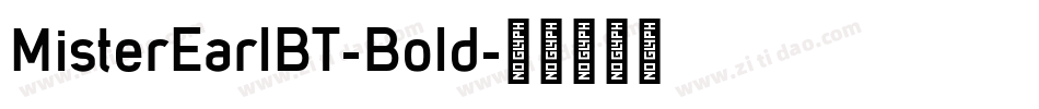MisterEarlBT-Bold字体转换