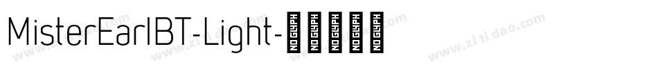 MisterEarlBT-Light字体转换