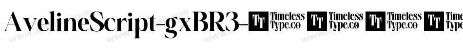 AvelineScript-gxBR3字体转换