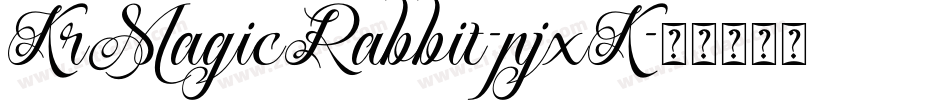 KrMagicRabbit-pjxK字体转换