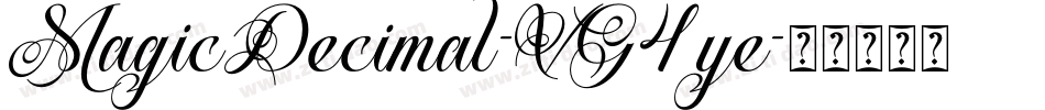 MagicDecimal-VG4ye字体转换